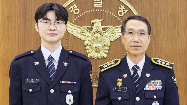 Game: Faker becomes an honorary Korean police officer to help discourage online